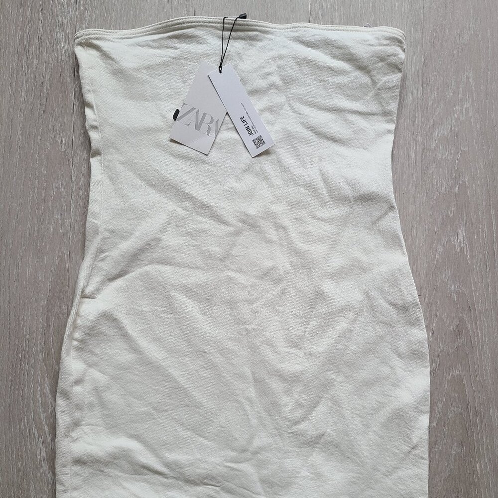 ZARA strapless mini dress